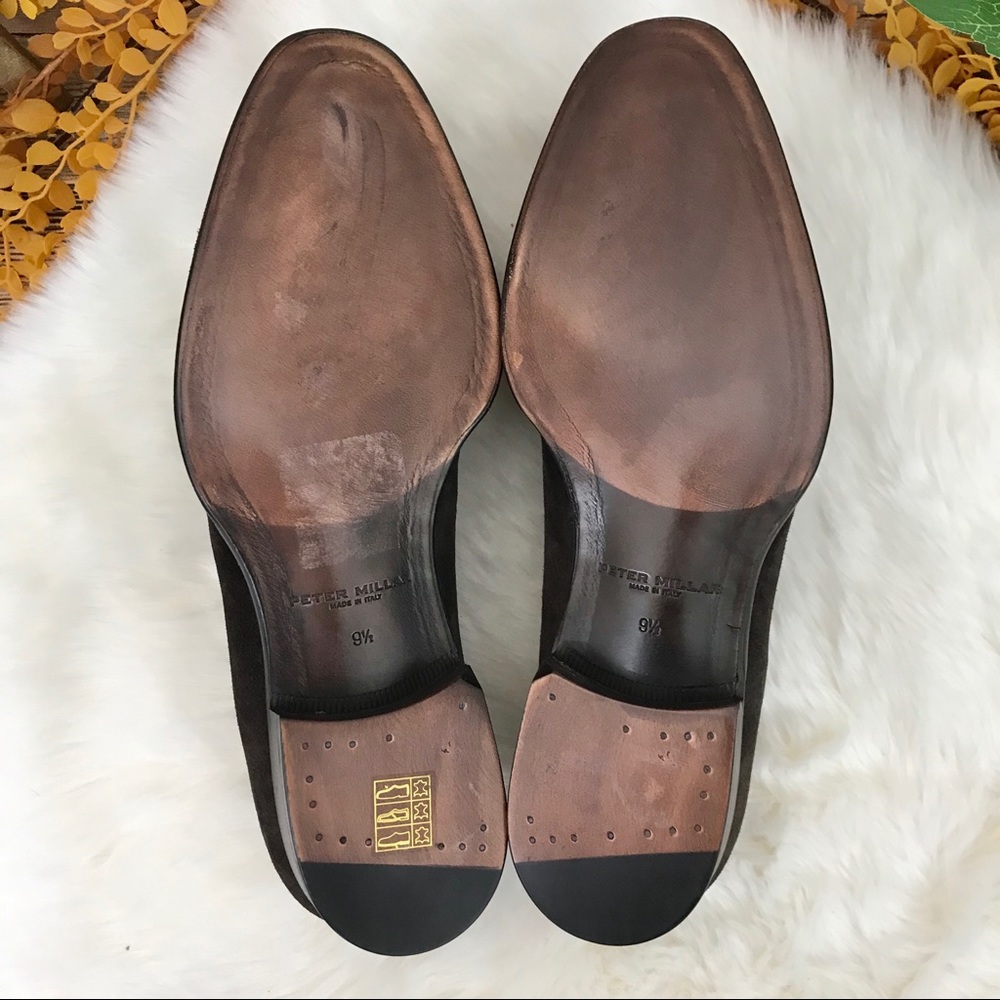 NEW Peter Millar Collection Suede Wingtip Espresso - Picture 6 of 7